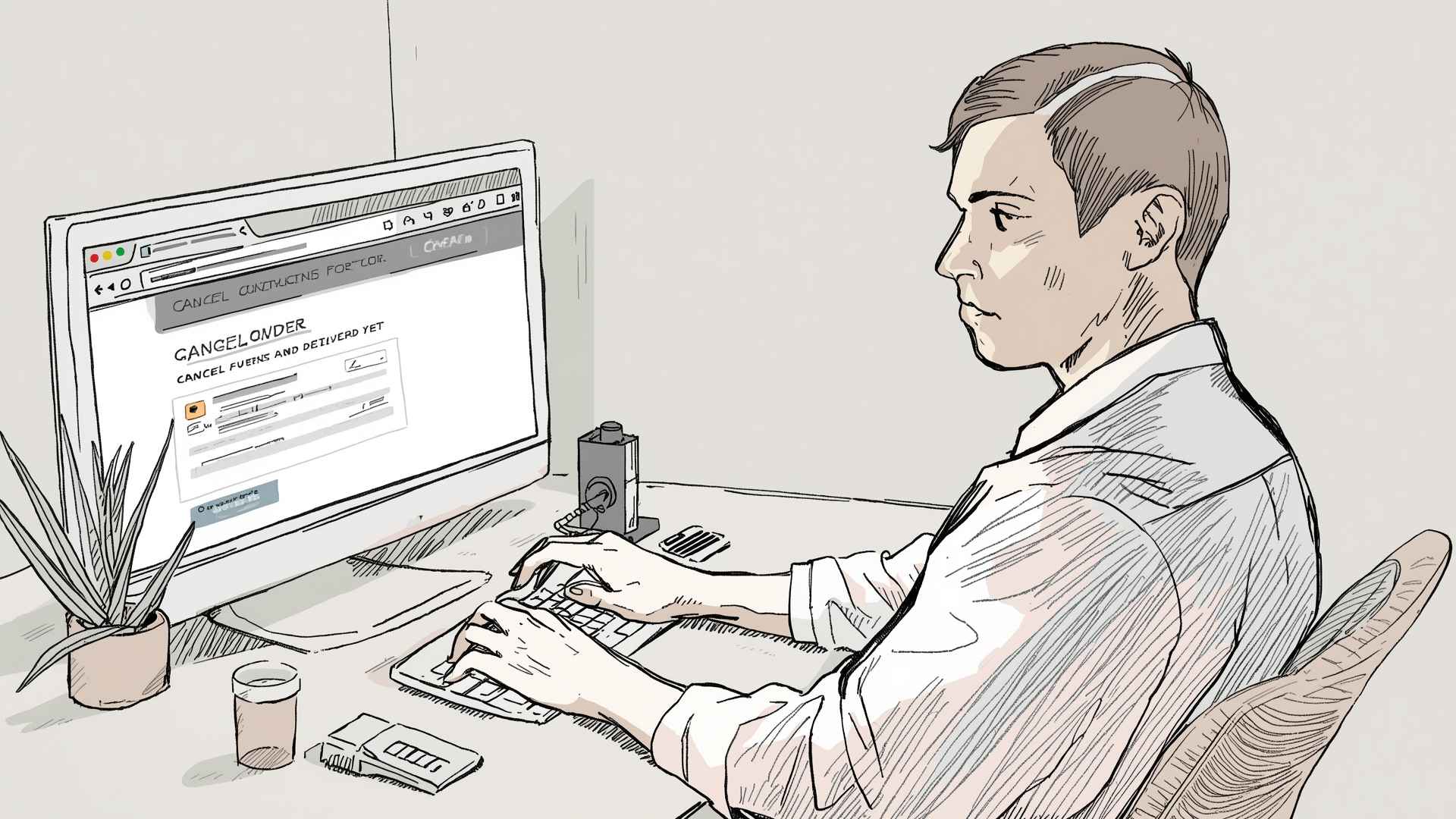 stornierung einer bestellung die noch nicht geliefert wurde